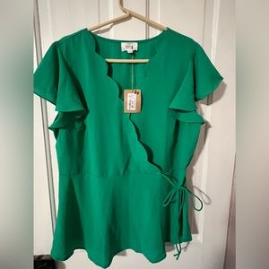 NWT Perch by Blu Pepper women’s blouse in size 2X